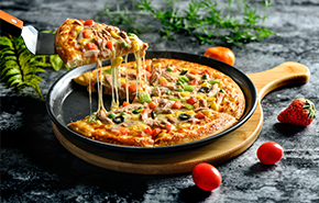 宜宾新东方厨师学校_西点作品-香鲜披萨